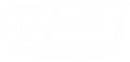 Laptop connected to brain illustrating clinical intelligence
